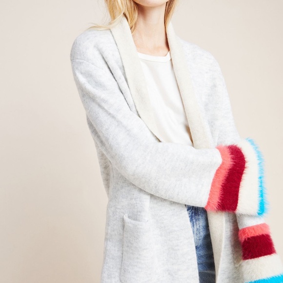 Anthropologie Flore Colorblocked Cardigan size medium, NWT - Picture 4 of 7